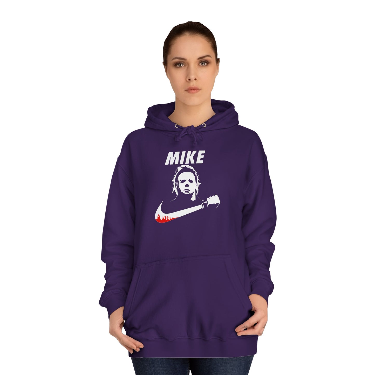 Haddonfield 1978 Myers Hoodie Purple/White