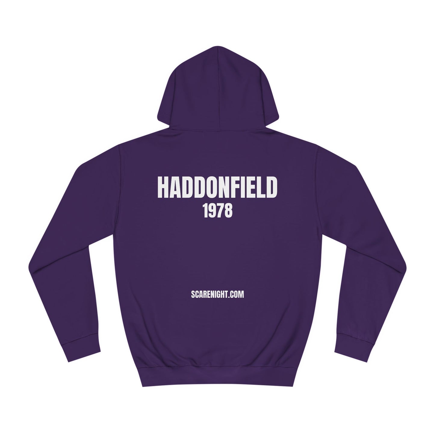 Haddonfield 1978 Myers Hoodie Purple/White